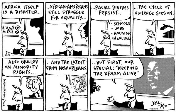 Political cartoon on In Other News by Joel Pett, Lexington Observer