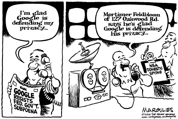 Political cartoon on Domestic Spying to Accelerate by Jimmy Margulies, The Record, New Jersey