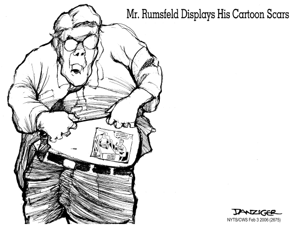 Political cartoon on Reporters Wounded in Iraq by Jeff Danziger, Cartoonists & Writers Syndicate