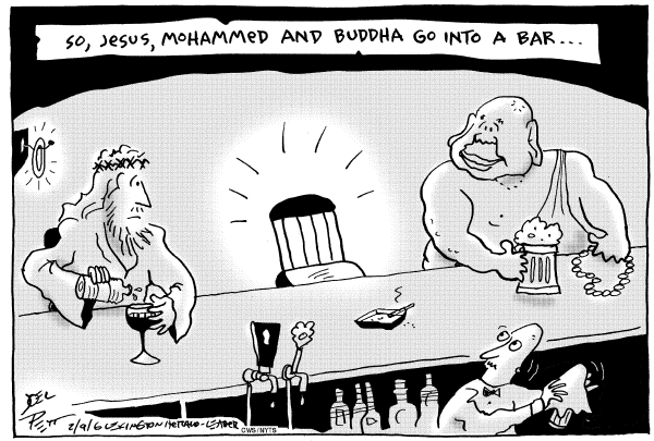 Political cartoon on Cartoon Furor Continues by Joel Pett, Lexington Observer