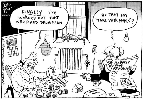Political cartoon on Progress in Drug War by Joel Pett, Lexington Observer