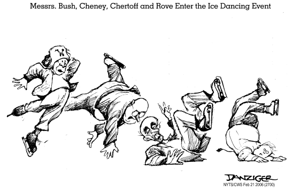 Political cartoon on Winter Olympics Bring Surprises by Jeff Danziger, Cartoonists & Writers Syndicate