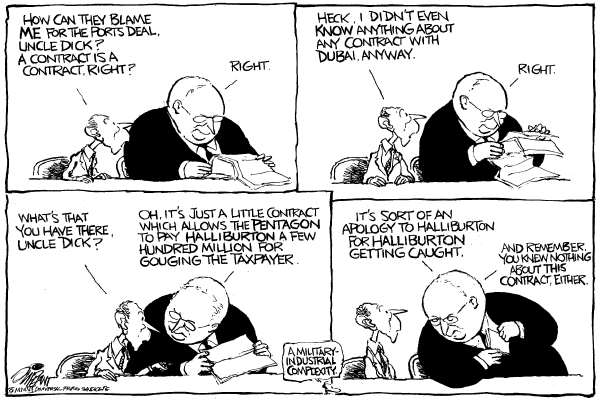 Political cartoon on Predident Battles to Regain Popularity by Pat Oliphant, Universal Press Syndicate