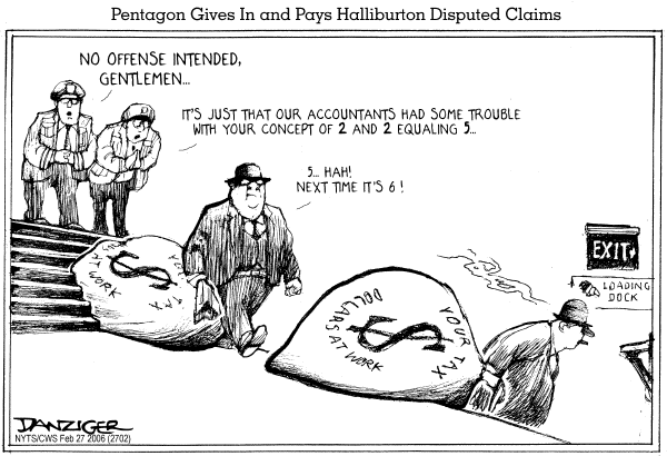Political cartoon on Signs of Inflation Appear by Jeff Danziger, Cartoonists & Writers Syndicate
