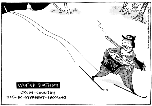 Political cartoon on Olympics Draw to a Close by Joel Pett, Lexington Observer