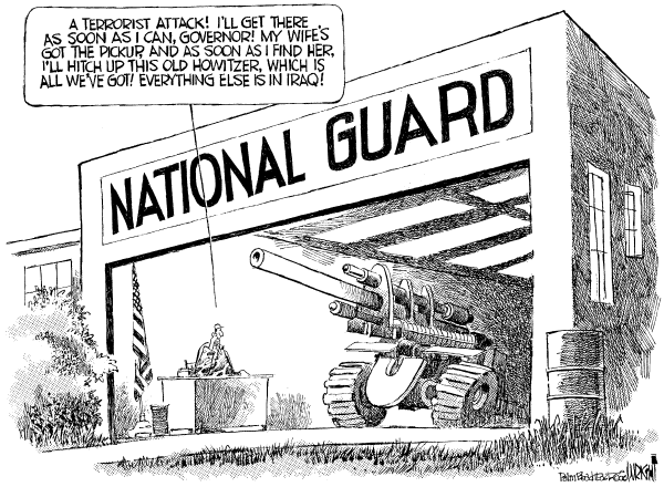 Political cartoon on In Other News by Don Wright, Palm Beach Post