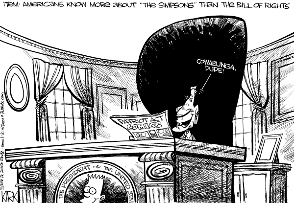 Political cartoon on In Other News by Kirk Walters, Toledo Blade