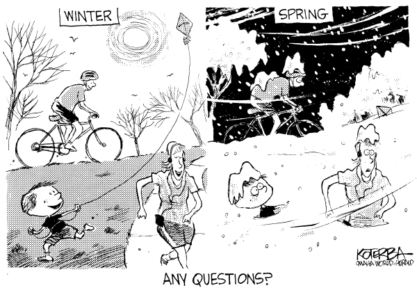 Editorial Cartoon by Jeff Koterba, Omaha World-Herald on In Other News