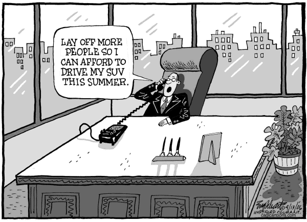 Editorial Cartoon by Bob Engelhart, Hartford Courant on US Economy a Mixed Bag