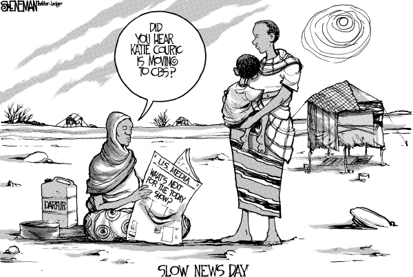 Editorial Cartoon by Drew Sheneman, Newark Star Ledger on In Other News