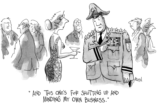 Editorial Cartoon by Tony Auth, Philadelphia Inquirer on Pressure Mounts on Rumsfeld