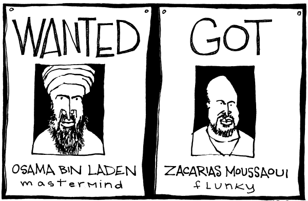 Editorial Cartoon by Signe Wilkinson, Philadelphia Daily News on Battles Won in War on Terror