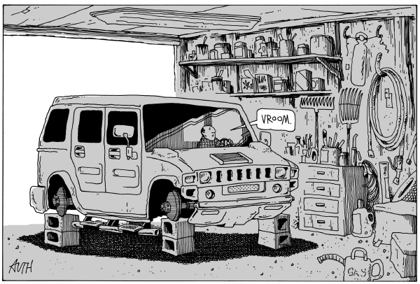 Editorial Cartoon by Tony Auth, Philadelphia Inquirer on Gas Prices Soar