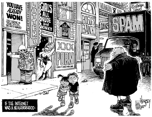 Editorial Cartoon by David Horsey, Seattle Post-Intelligencer on In Other News