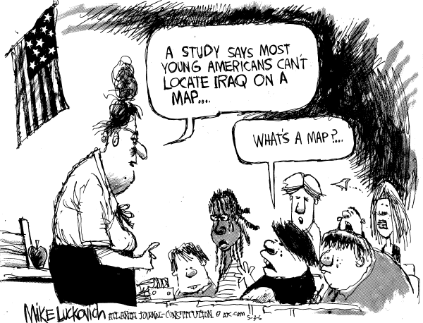 Editorial Cartoon by Mike Luckovich, Atlanta Journal-Constitution on In Other News