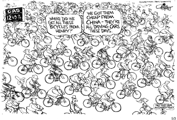 Editorial Cartoon by Pat Oliphant, Universal Press Syndicate on In Other News