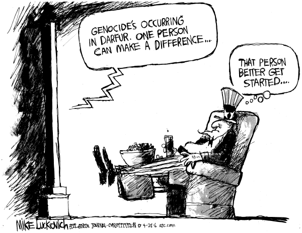 Editorial Cartoon by Mike Luckovich, Atlanta Journal-Constitution on In Other News