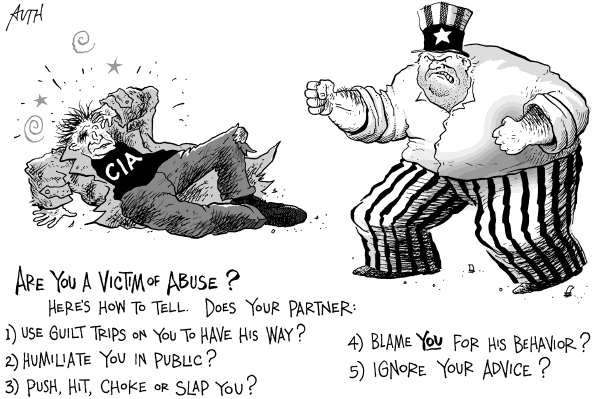 Editorial Cartoon by Tony Auth, Philadelphia Inquirer on General to Replace Fired CIA Chief