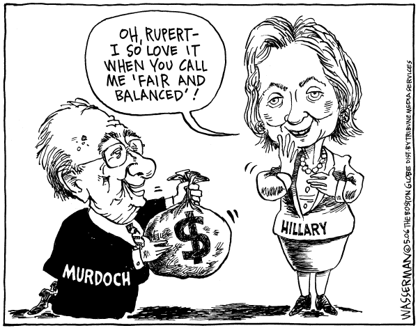 Editorial Cartoon by Dan Wasserman, Boston Globe on In Other News