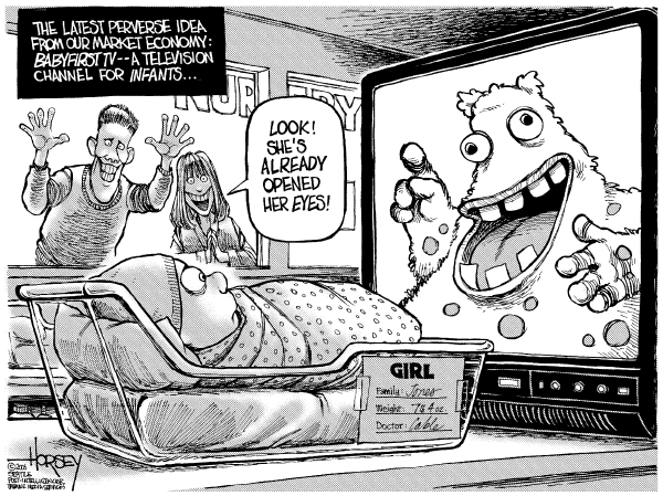 Editorial Cartoon by David Horsey, Seattle Post-Intelligencer on In Other News