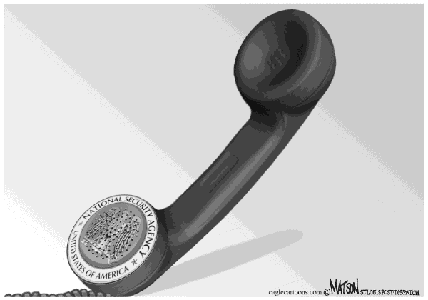 Editorial Cartoon by RJ Matson, Cagle Cartoons on Phone Records Seized