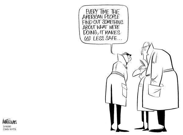 Editorial Cartoon by Ann Telnaes, CWS/CartoonArts Intl. on Phone Records Seized