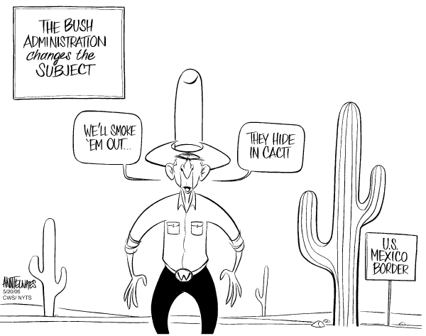 Editorial Cartoon by Ann Telnaes, CWS/CartoonArts Intl. on Immigration Policy Nearly Finished