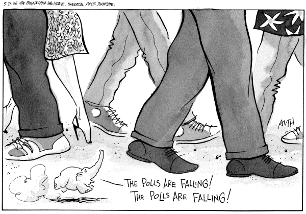 Editorial Cartoon by Tony Auth, Philadelphia Inquirer on GOP Sets Sights on Elections