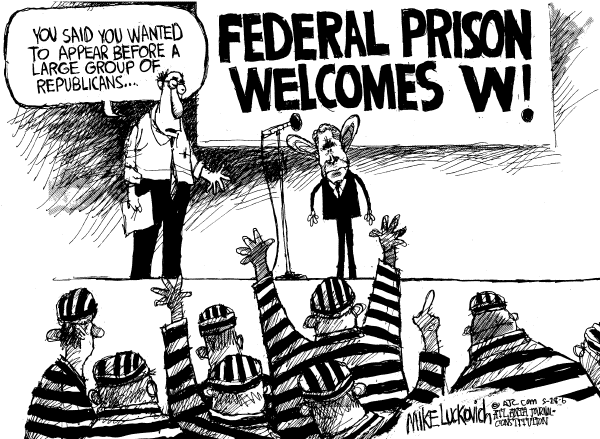 Editorial Cartoon by Mike Luckovich, Atlanta Journal-Constitution on GOP Takes the Offensive