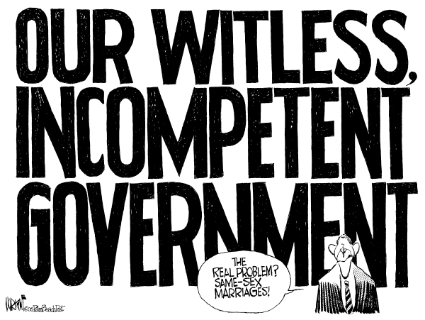 Editorial Cartoon by Don Wright, Palm Beach Post on Elections to Be a Gay Affair