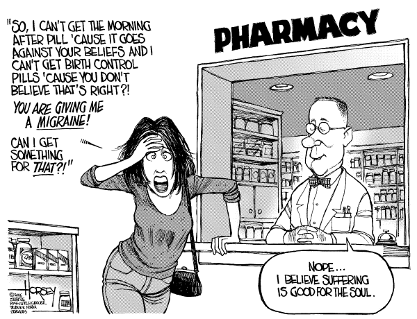 Editorial Cartoon by David Horsey, Seattle Post-Intelligencer on In Other News