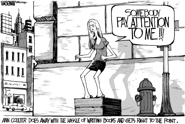 Editorial Cartoon by Drew Sheneman, Newark Star Ledger on In Other News