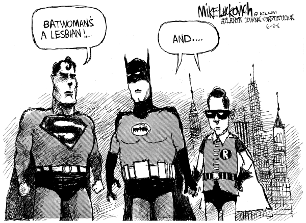 Editorial Cartoon by Mike Luckovich, Atlanta Journal-Constitution on In Other News