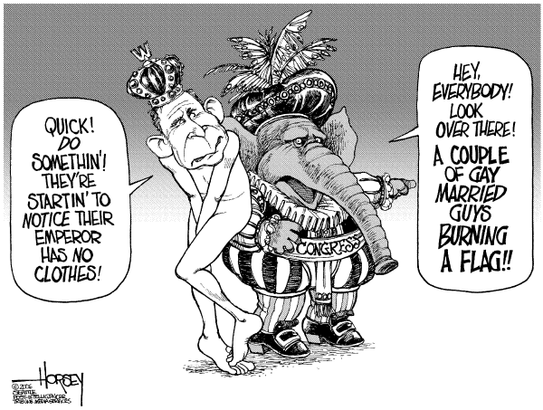Editorial Cartoon by David Horsey, Seattle Post-Intelligencer on Republicans Gear Up for Elections