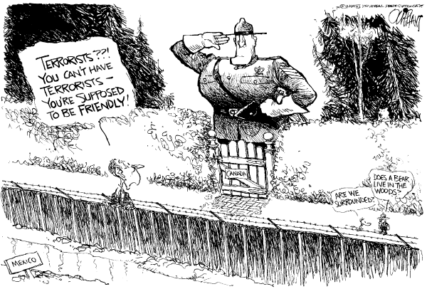 Editorial Cartoon by Pat Oliphant, Universal Press Syndicate on In Other News