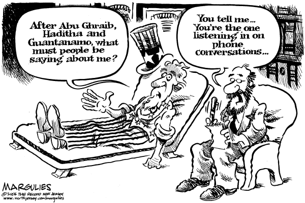 Editorial Cartoon by Jimmy Margulies, The Record, New Jersey on Court Ruling to Make Country Safer