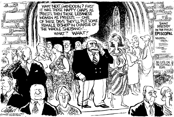 Editorial Cartoon by Pat Oliphant, Universal Press Syndicate on In Other News