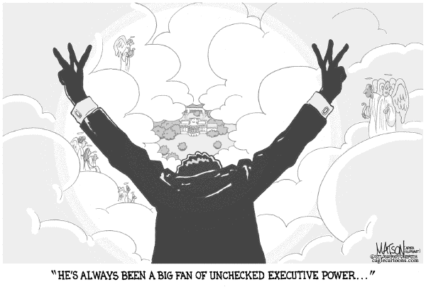Editorial Cartoon by RJ Matson, Cagle Cartoons on President Seeks Additional Power