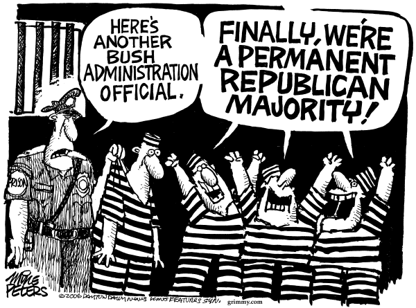 Editorial Cartoon by Mike Peters, Dayton Daily News on President Seeks Additional Power