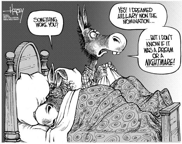 Editorial Cartoon by David Horsey, Seattle Post-Intelligencer on Parties Gear Up for Campaigns