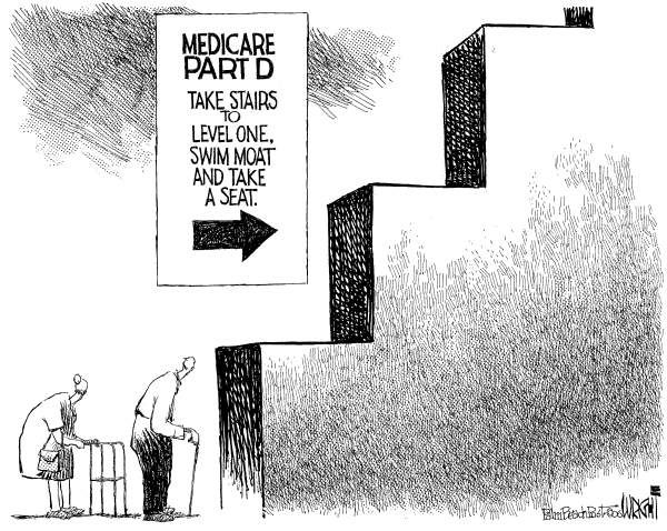 Editorial Cartoon by Don Wright, Palm Beach Post on Economic Developments Inspire Americans