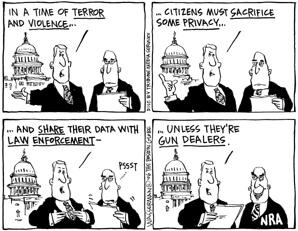 Editorial Cartoon by Dan Wasserman, Boston Globe on White House Seething Over Leak