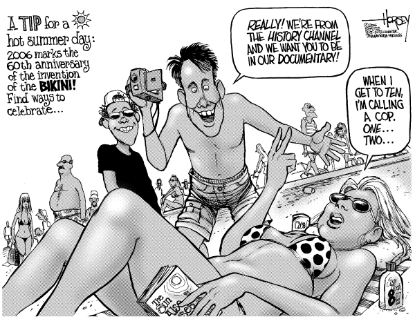 Editorial Cartoon by David Horsey, Seattle Post-Intelligencer on In Other News