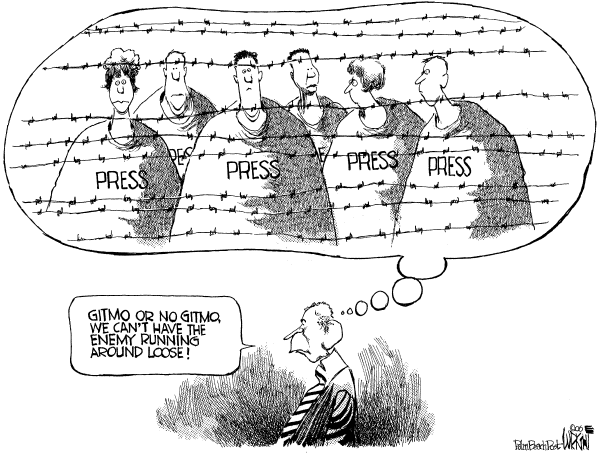 Editorial Cartoon by Don Wright, Palm Beach Post on Supreme Court Rules Against Administration