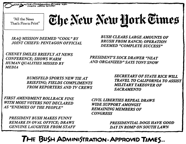 Editorial Cartoon by Jack Ohman, The Oregonian on White House Tightens Homeland Security