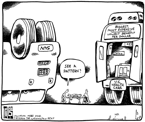 Editorial Cartoon by Tom Toles, Washington Post on In Other News