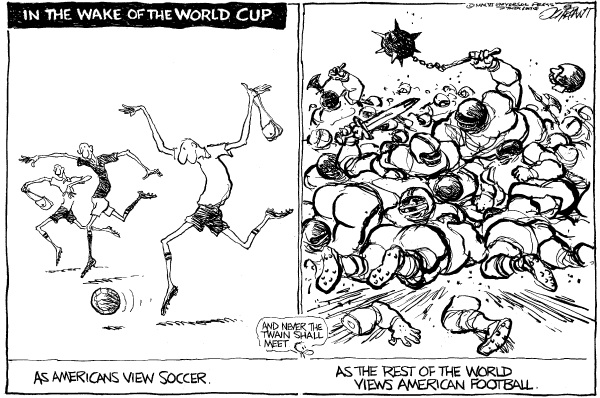 Editorial Cartoon by Pat Oliphant, Universal Press Syndicate on In Other News