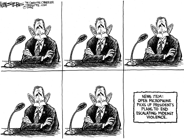 Editorial Cartoon by Kevin Siers, Charlotte Observer on G8 Summit Impacted by Conflict