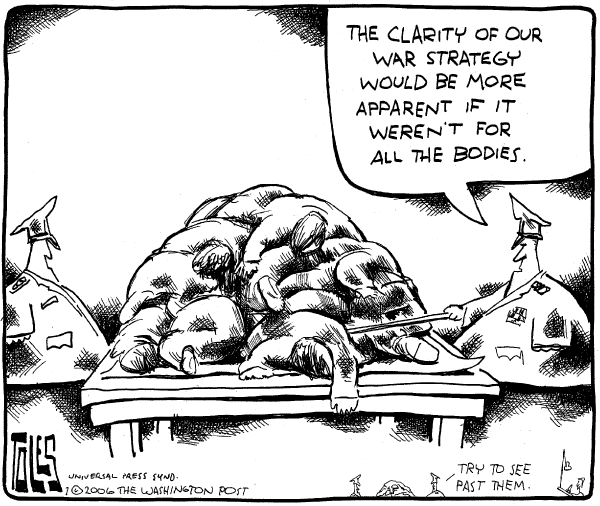 Editorial Cartoon by Tom Toles, Washington Post on Iraq Disintegrates into Chaos