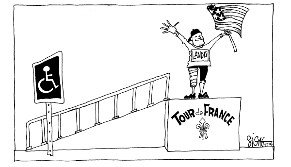 Editorial Cartoon by Signe Wilkinson, Philadelphia Daily News on In Other News
